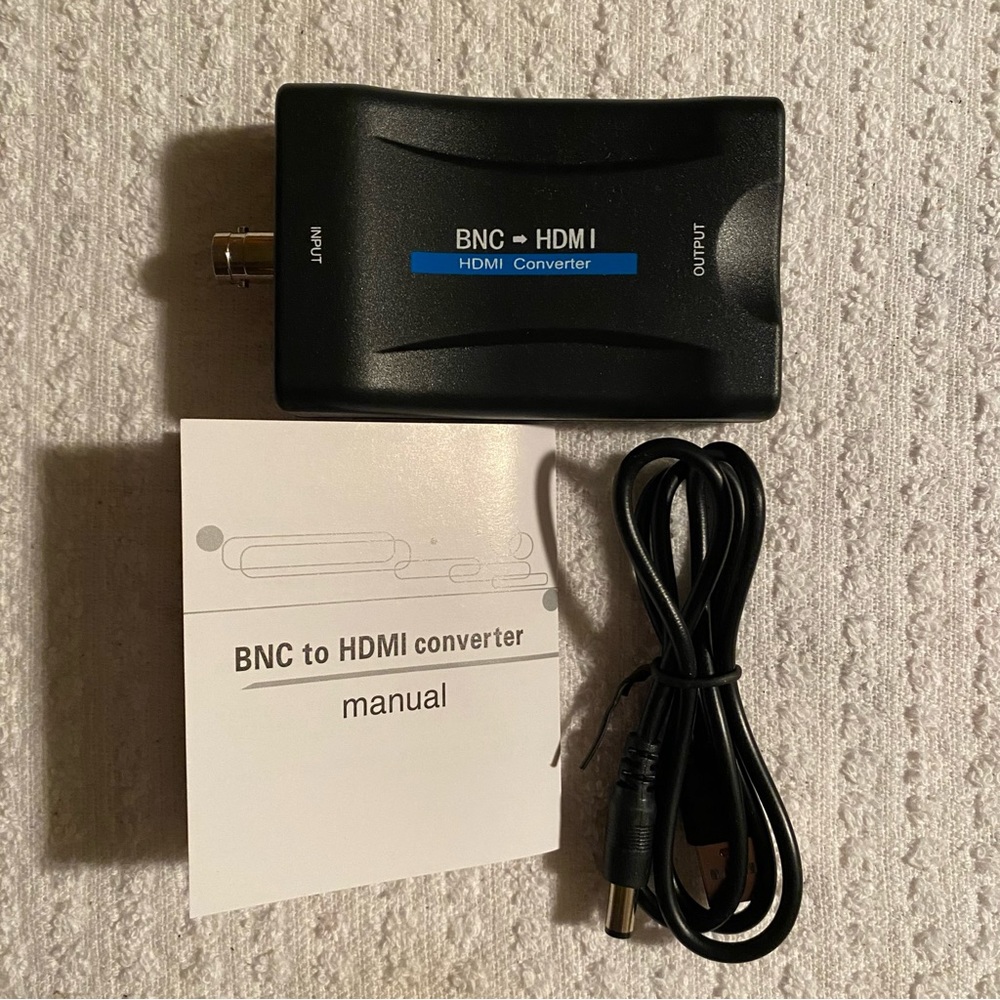 BNC to HDMI Adapter Coaxial Composite 1080p for Monitor TV HD Video Converter